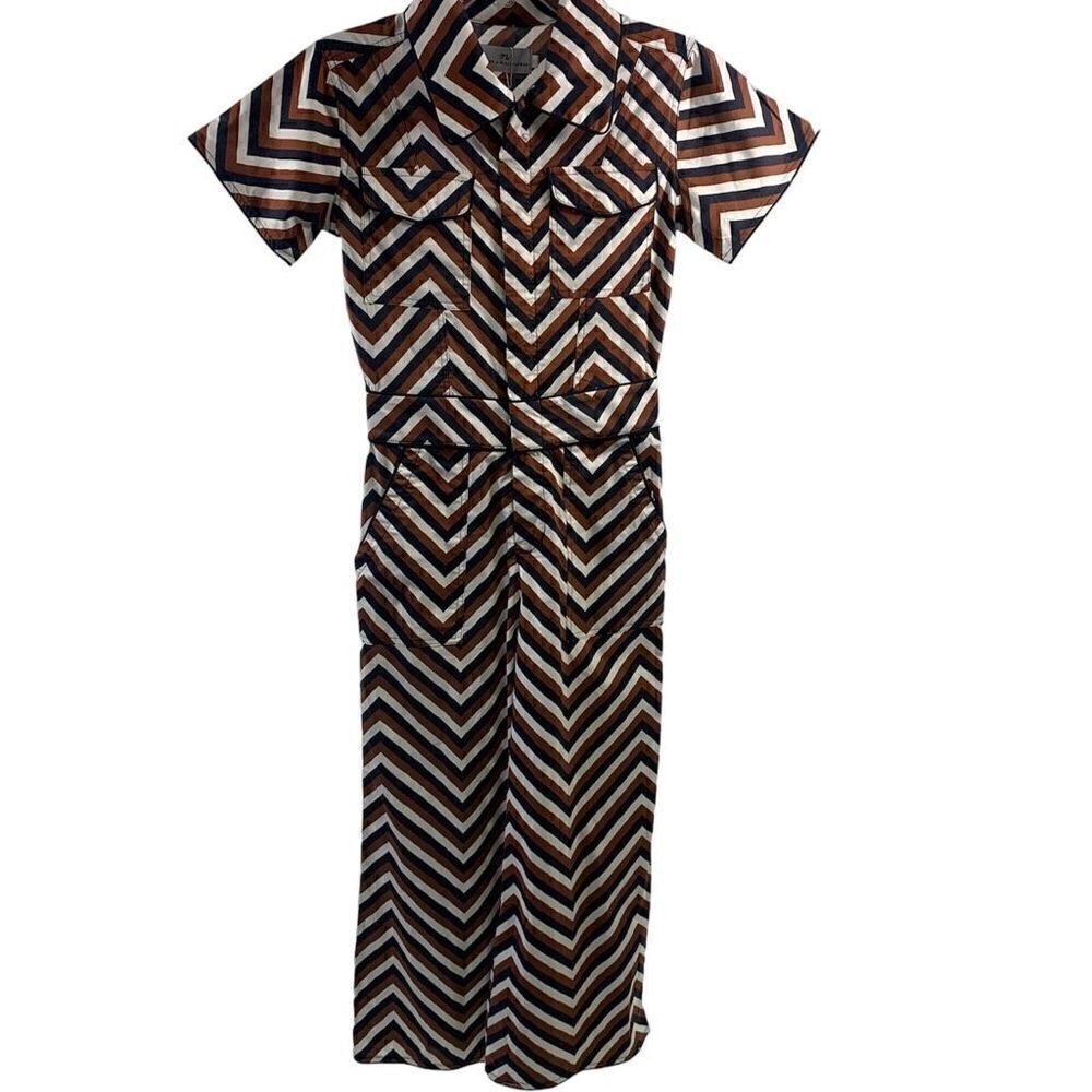 Never a Wallflower NWT Geometric Print Jumpsuit Size XS
